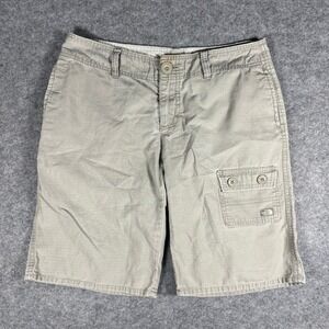 The North Face Womens Size 8 Khaki Cargo Shorts Outdoor Hiking Casual A5 Series